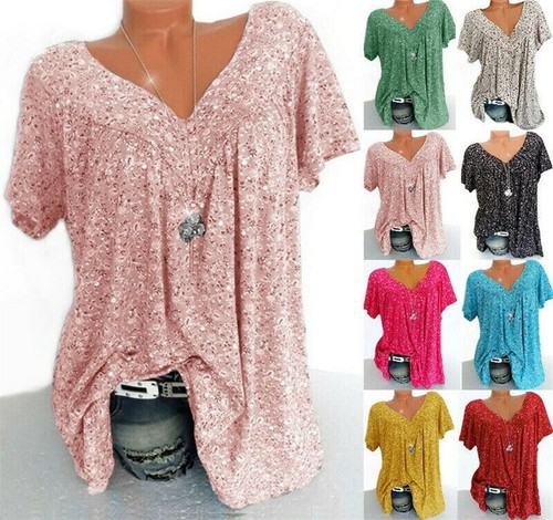 Ladies short sleeve - ladies, v