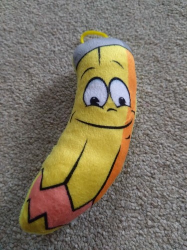 Yellow plush banana toy - plush,