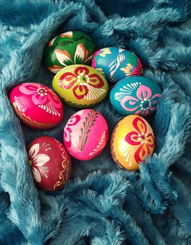 Painted wooden easter eggs 8 - painted,
