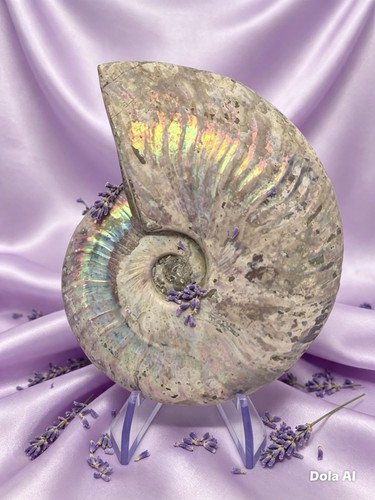 Ammonite fossil iridescent - fossil,