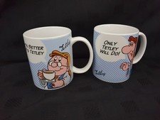 2 Official Tetley Tea Mugs