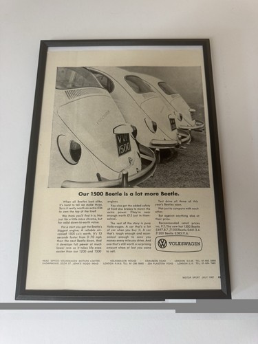 Framed 1967 classic beetle - 1967,