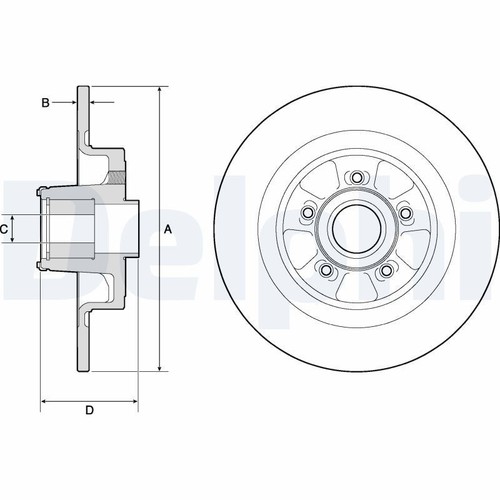 Delphi pair brake discs - brake,