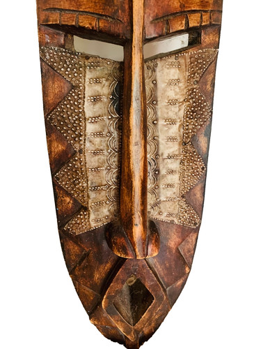 African mask from ghana wood - mask,
