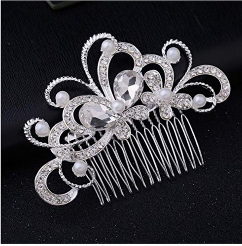 Pearl diamonte bridal - pearl, &