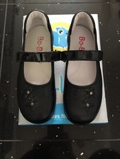 Bo-bell Beautiful Girls Black Leather & Patent Shoes Euro 30 F New