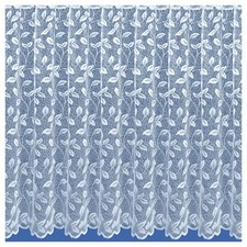 Jersey Leaf net curtains white