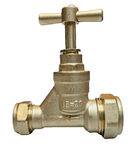 Brass poly stopcock 20mm - 20mm, x