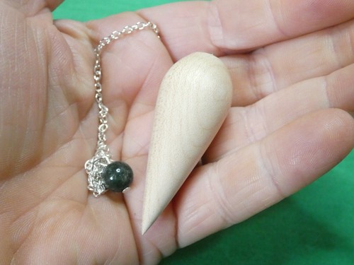 Wooden dowsing pendulum maple - wooden,