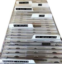 Vinyl Guru White CD Dividers White or Black Plastic For Box Storage