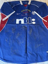 Glasgow Rangers John Brown Testimonial Multi Signed Shirt Read Description