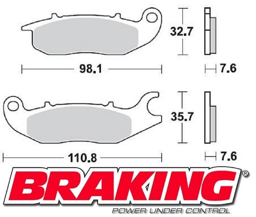 Braking front pads - pads, honda