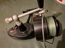 A FINE VINTAGE MITCHELL 387 SURF CASTING REEL RIGHT HAND WIND READY TO FISH WITH