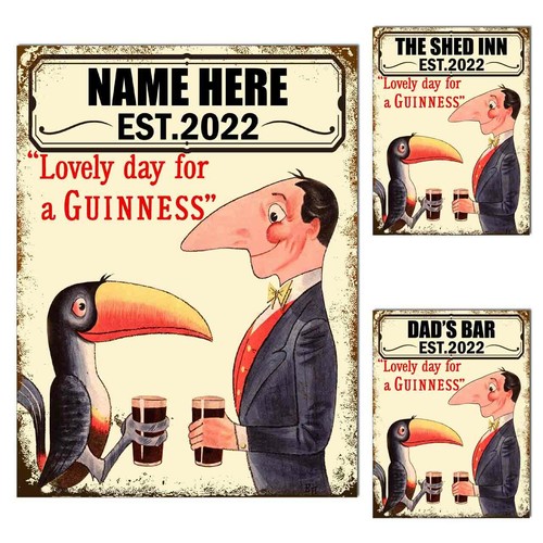 Personalised pub sign plaque - personalised,