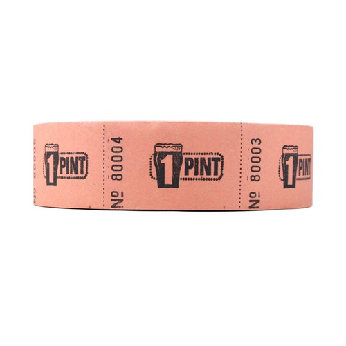 Pint roll tickets of - roll,