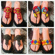 African beaded sandals sizes 6,6.5,7