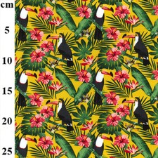 100 cotton fabric toucan - cotton,