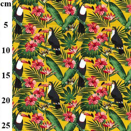 100 cotton fabric toucan - 100%,