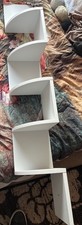 White 5 Tier Floating Corner