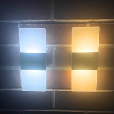 2x Solar LED Up Down Wall