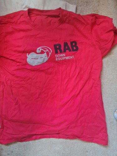 Rab men red graphic logo - red,