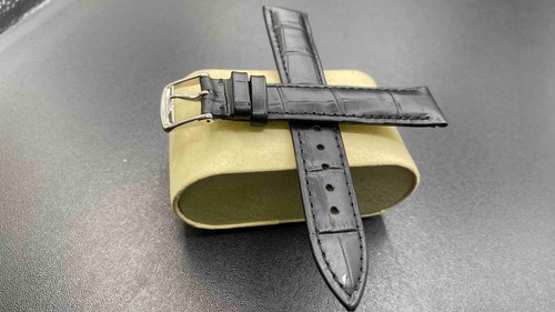 18mm longines black leather - longines,