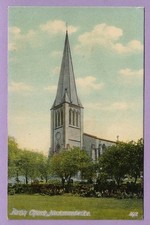 [1112] Yorkshire Colored Postcard Parish Church, Heckmondwike
