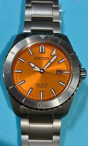 Citizen orange super - super, titanium