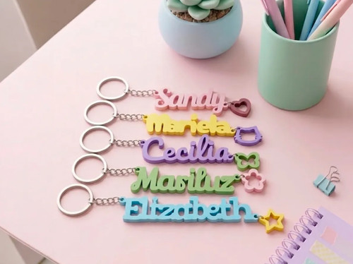 Personalised keyring - 3d,