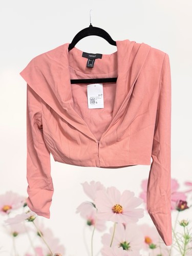 Forever pink hooded cropped - forever,
