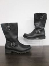 Will's Vegan Store Black Mid-Length Moto Boots Ladies Size UK 4 / EU 37 BNWOT