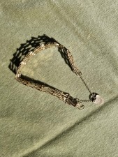 9ct yellow gold gate bracelet - gold,