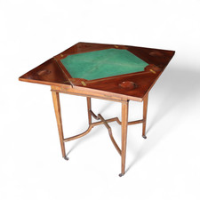 Antique Edwardian Mahogany Envelope Card Table