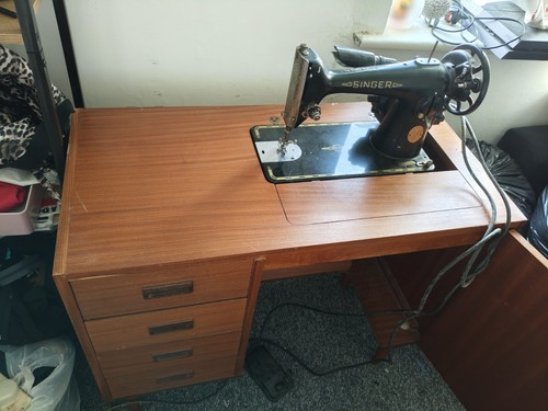 Vintage singer sewing table - vintage,