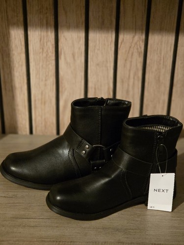 Next girls black ankle boots - next,
