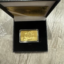 Margaret Thatcher Gold Bar Union Jack Ingot Crown Iron Lady