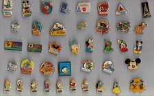WALT DISNEY PIN BADGE Mickey Mouse Donald Duck Snowwhite Esso Goofy Euro