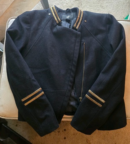 Navy wool blend - navy, military