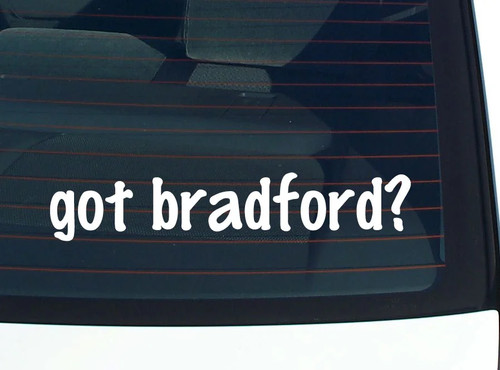 Got bradford funny vinyl car - funny,