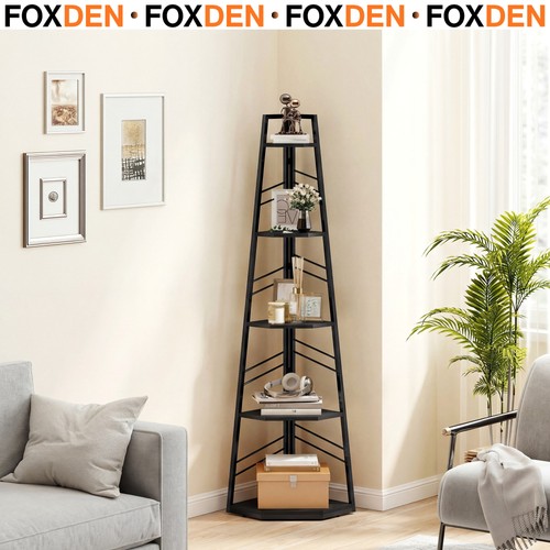 Corner shelf tier bookcase - corner,