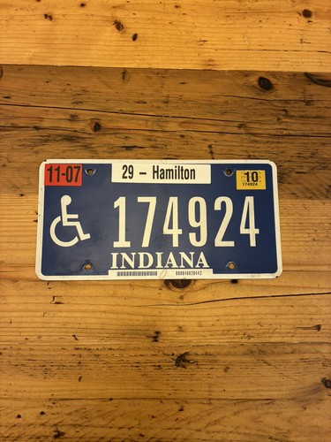 Vintage indiana license - vintage,