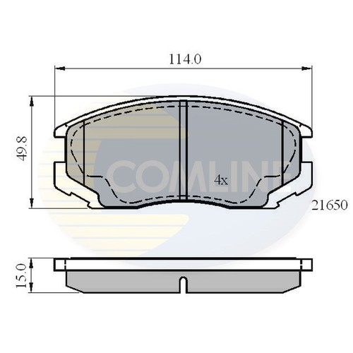 Brake pads set for daihatsu - brake,