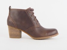 Womens Timberland Earthkeepers Birchmont Lace Chukka 8628R Leather Brown Boots