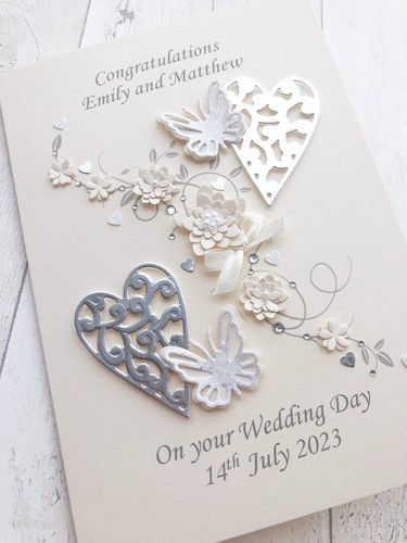 Handmade wedding card bride - handmade,
