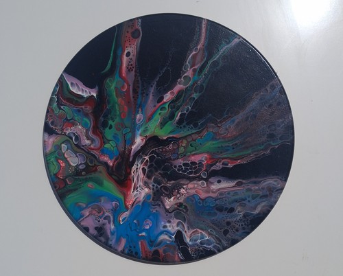 Handmade painting fluid art - painting,
