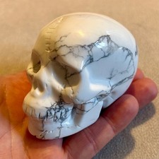 Howlite Large Crystal Skull