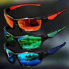 Sunglasses Polarized, Mirrored Shades, Great for Cycling, Sports, Golf, Fishing