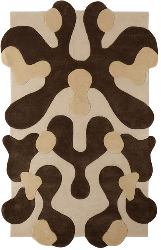 Exclusive brown large blot rug - large,