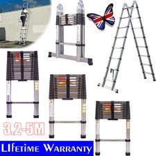 Telescopic Ladder Extendable Step Ladder Folding Multi Purpose Extension Ladders