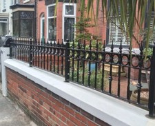 Wrought iron railings fencing - wrought,